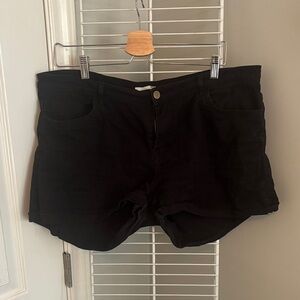 H&M Black Denim Jean Shorts